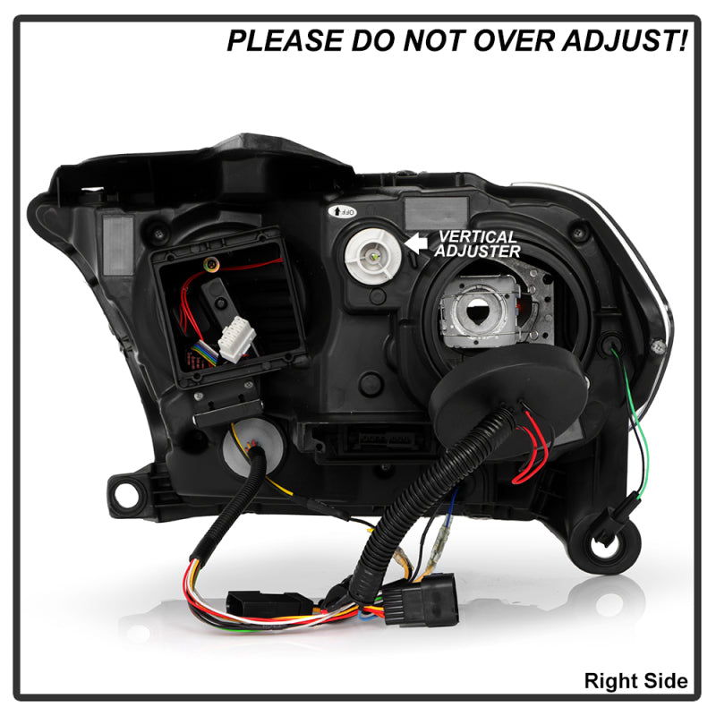 SPYDER 11-13 Dodge Durango (HID Model Only) Projector Headlights - Black PRO-YD-DDU11HIDSI-BK 5088680 5088680 User 6