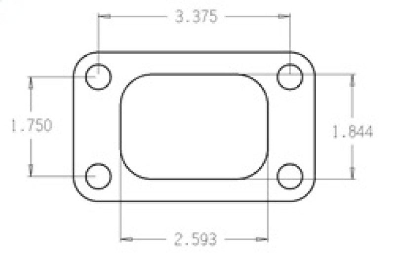 Cometic Turbo Flange Gasket T3/T4 Turbo Material: Spring Steel .010in C4514 Photo - Unmounted