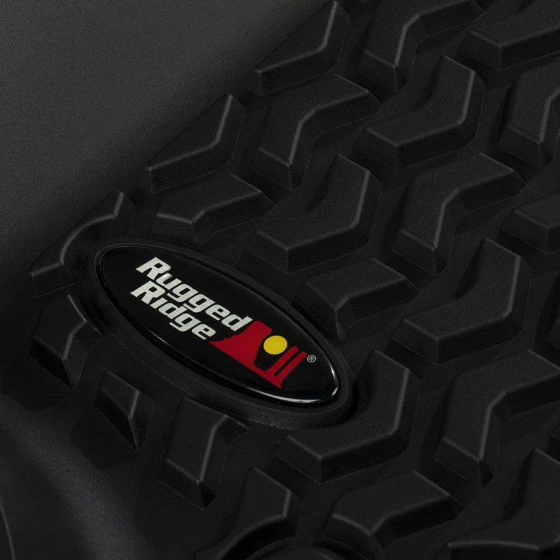 Rugged Ridge Floor Liner, Rear,Black,18-19 Jeep Wrangler JL,2 Door 12950.49 Photo - Unmounted