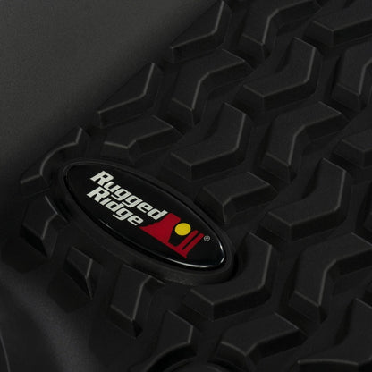 Rugged Ridge Floor Liner, Rear,Black,18-19 Jeep Wrangler JL,2 Door 12950.49 Photo - Unmounted