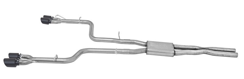 Gibson 15-16 Dodge Challenger R/T 5.7L 2.5in Cat-Back Dual Exhaust - Black Elite (Ceramic) 617009-B 617009-B Photo - Primary