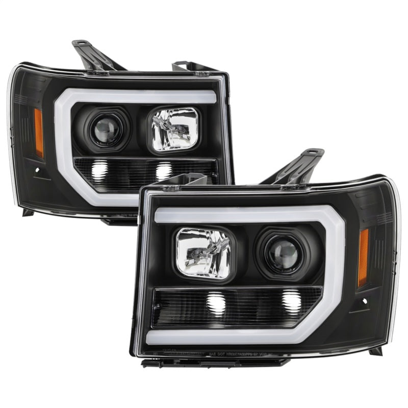 Spyder GMC Sierra 1500/2500/3500 07-13 Denali 08-13 LED Headlights Blk PRO-YD-GS07V2PL-BK 5087522 5087522 Photo - Primary