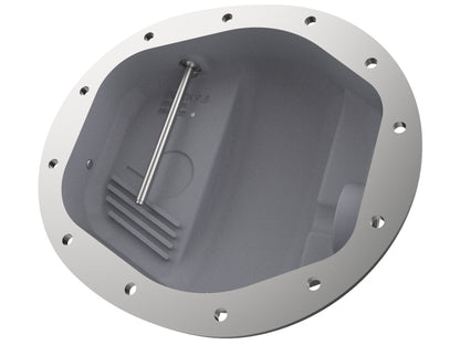 aFe Pro Series GMCH 9.5 Rear Diff Cover Black w/ Machined Fins 19-20 GM Silverado/Sierra 1500 46-71140B 46-71140B Photo - Unmounted