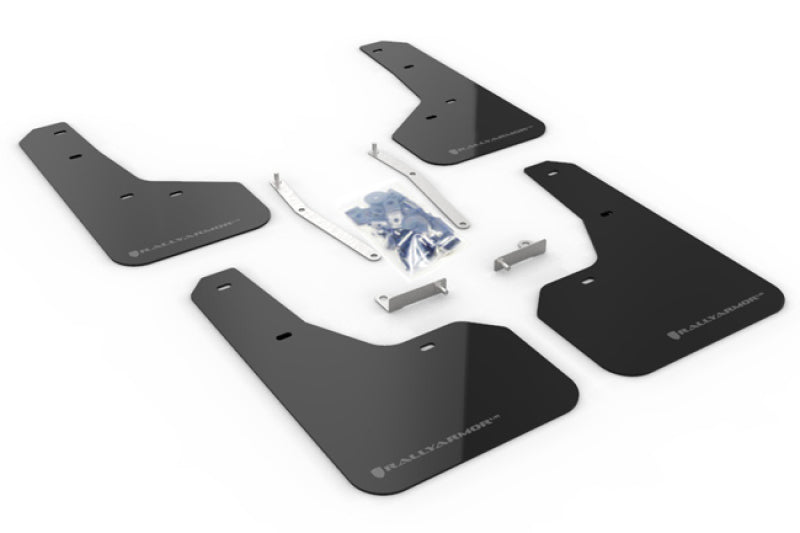 Rally Armor 2019+ Subaru Forester Black UR Mud Flap Grey Logo MF52-UR-BLK/GRY Photo - Primary