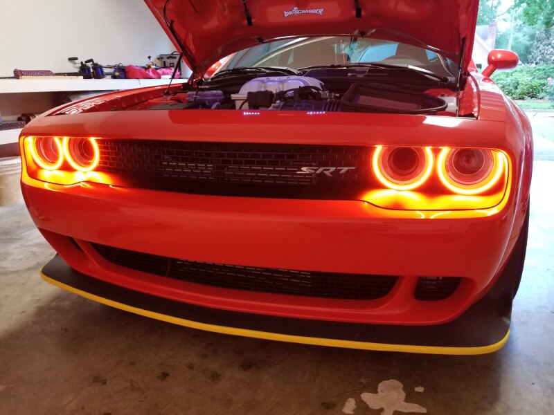 ORACLE Lighting Oracle 15-21 Dodge Challenger Dynamic Surface Mount Headlight Halo Kit - ColorSHIFT - Dynamic 3990-332 3990-332 User 1