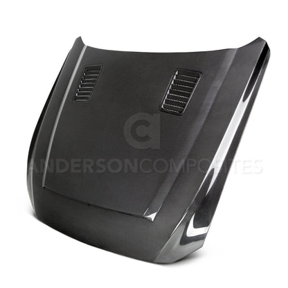 Anderson Composites 15-17 Ford Mustang Super Snake Double Sided Hood AC-HD15FDMU-SN-DS AC-HD15FDMU-SN-DS Photo - Primary