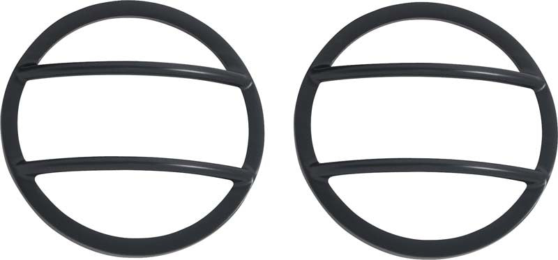 Kentrol 07-18 Jeep Wrangler JK Fog Light Cover Pair - Powdercoat Black 50014 50014 Photo - Primary