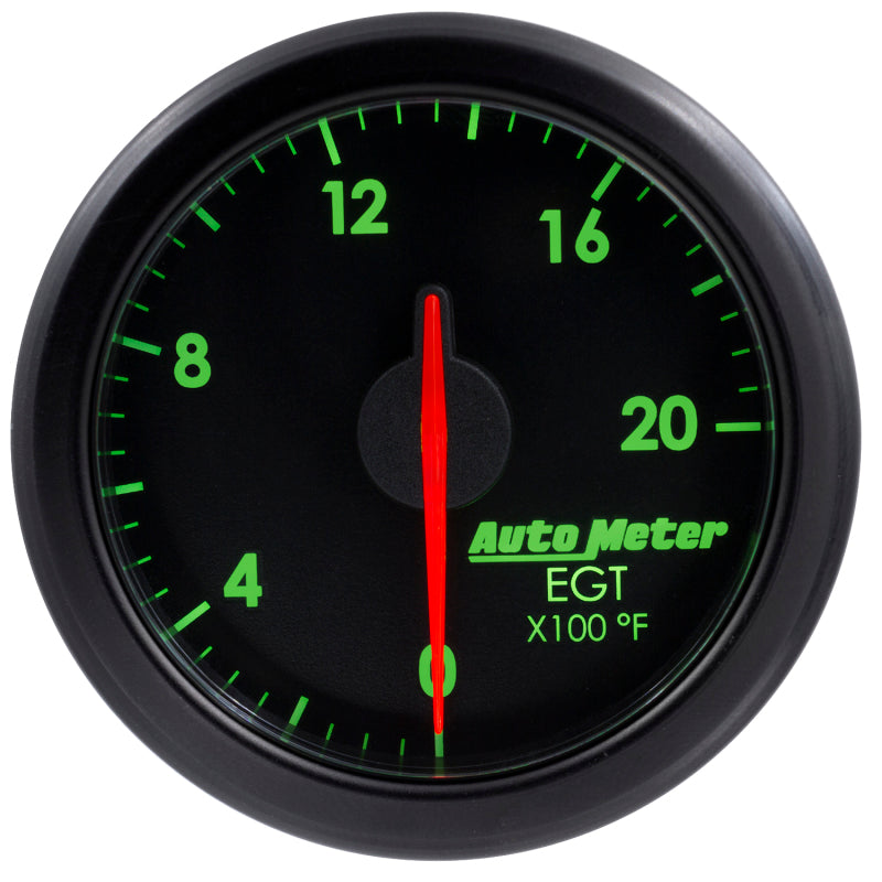Autometer 2-1/16" E.G.T, 0-2000`F, Airdrive, Black 9145-T User 4