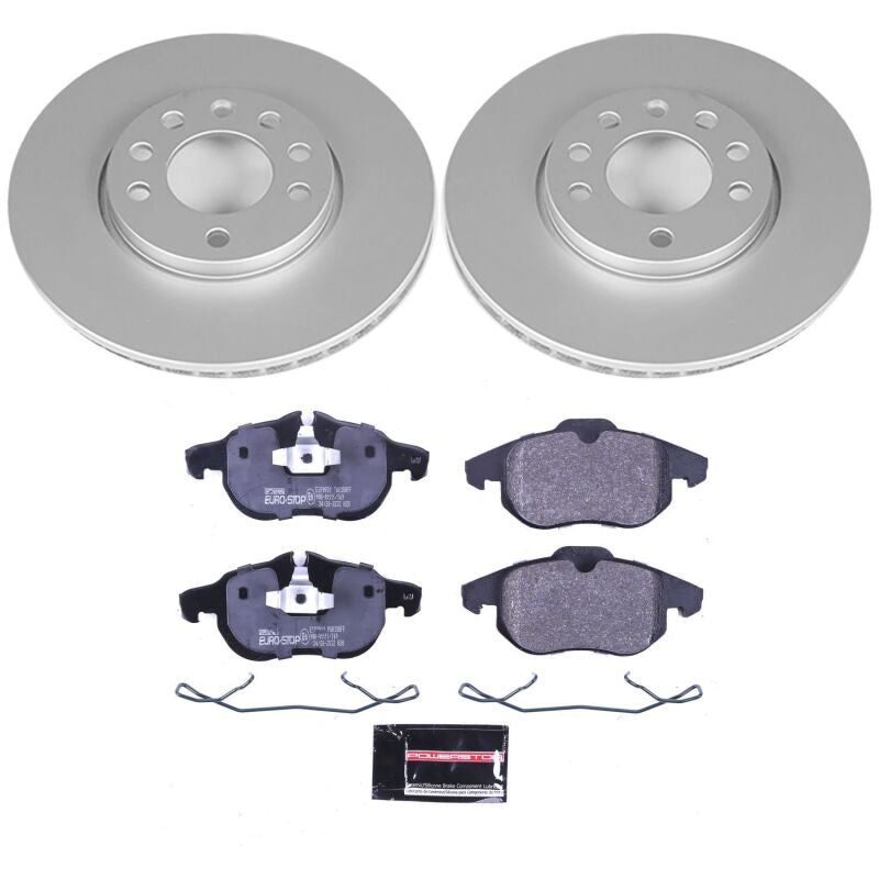 PowerStop Power Stop 03-11 Saab 9-3 Front Euro-Stop Brake Kit ESK978 ESK978 Photo - Primary