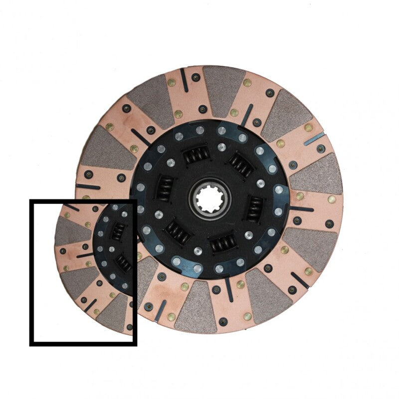 McLeod 600 Series Sprung Hub Clutch Disc Ceramic Facing 9-11/16in x 1-1/8 x 26 Spline 270761 270761 Photo - Primary