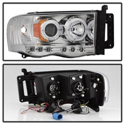 Spyder Dodge Ram 1500 02-05/Ram 2500 03-05 Projector Headlights LED Halo LED Chrm PRO-YD-DR02-HL-C 5009982 5009982 Photo - Unmounted