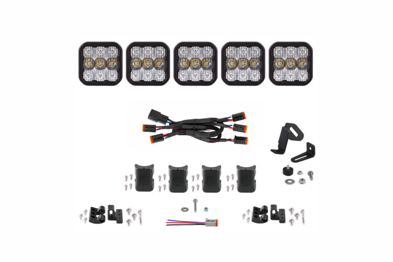 Diode Dynamics SS5 Sport Universal CrossLink 5-Pod Lightbar - White Combo DD6796 DD6796 Photo - Primary