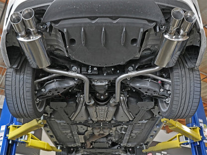 aFe Takeda 2in Stainless Steel Axle-Back Exhaust Sys w/Polished Tips Lexus 49-36037-P Photo - Mounted