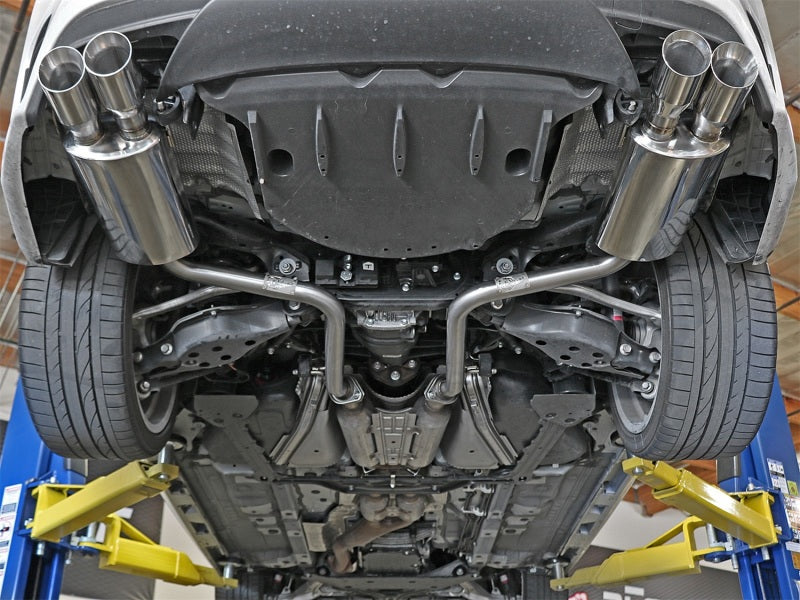 aFe Takeda 2in Stainless Steel Axle-Back Exhaust Sys w/Polished Tips Lexus 49-36037-P Photo - Mounted