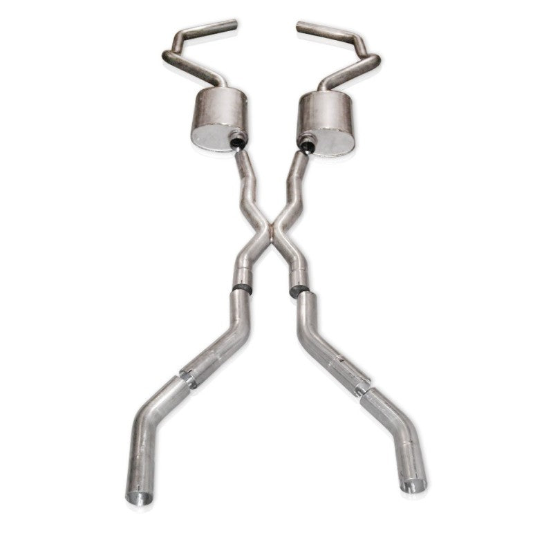Stainless Works Chevy Camaro 1967-69 Exhaust 2.5in Stainless with X-Pipe CA676925CS CA676925CS Photo - Primary