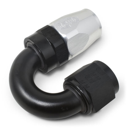 Russell HOSE END #10 AN SWIVEL 180 DEG TIGHT RADIUS CLR/BLK ANODIZED 613523 Photo - out of package