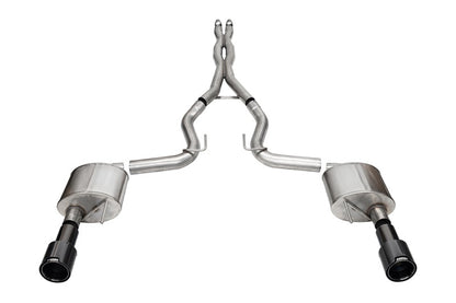 CORSA Performance Corsa 2024 Ford Mustang GT 5.0L V8 Xtreme 4.5 Cat-Back Duel Rear w/ 4.5 In Carbon Fiber Tips 21251CFBLK 21251CFBLK Photo - Primary