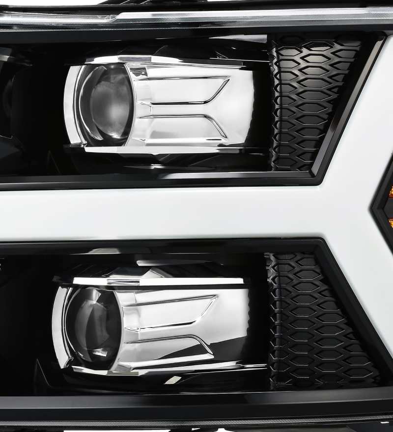 AlphaRex 07-13 Chevy 1500 LUXX LED Proj Headlights Plank Style Jet Blk w/ Activ Light/Seq Signal/DRL 880223 880223 User 1