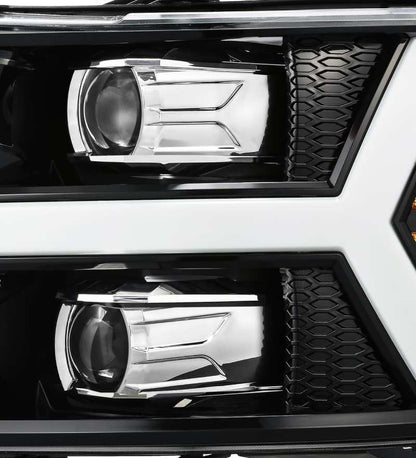AlphaRex 07-13 Chevy 1500 LUXX LED Proj Headlights Plank Style Jet Blk w/ Activ Light/Seq Signal/DRL 880223 880223 User 1