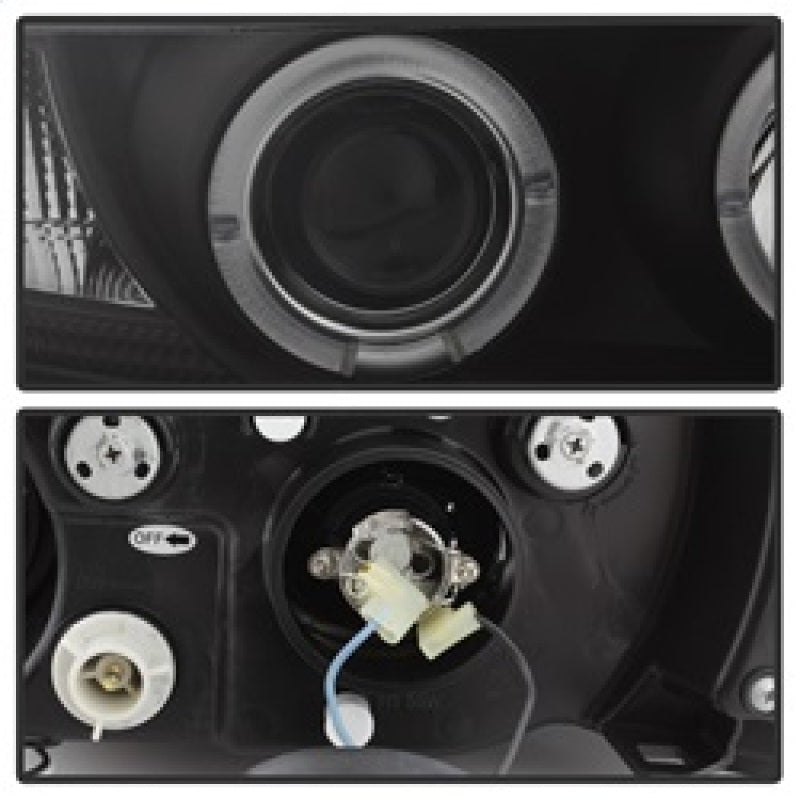 Spyder BMW Z3 96-02 Projector Headlights LED Halo Black High H1 Low H1 PRO-YD-BMWZ396-HL-BK 5009081 5009081 Photo - Unmounted