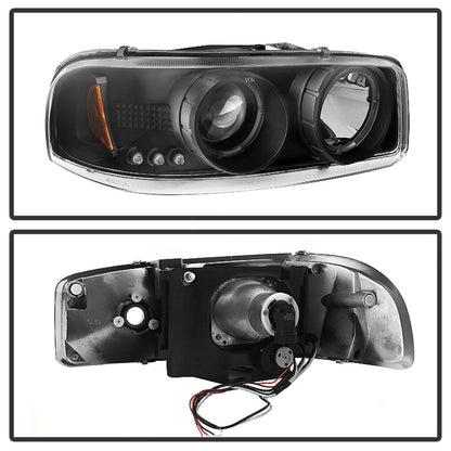 Spyder GMC Sierra 1500/2500/3500 99-06 Projector Headlights LED Halo LED Black PRO-YD-CDE00-HL-BK 5009357 5009357 User 1