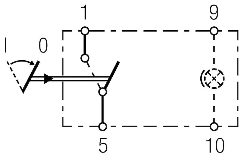 Hella Momentary Switch Spst W/Loc Light 007832191 007832191 Technical Drawing