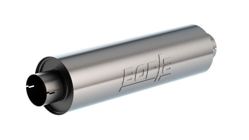 Borla Universal Muffl 6.75 X 24.00in LG. X 3.53 I.D. w/Nipples Notched, OAL 29.00in 401625 401625 Photo - Primary