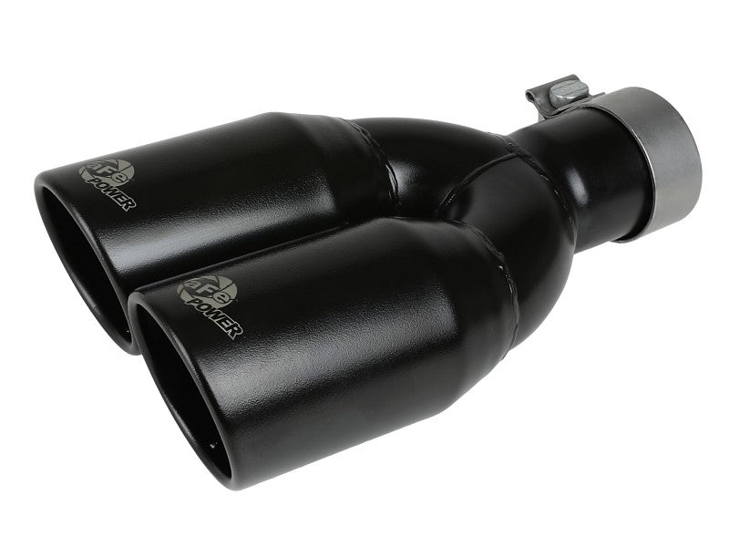aFe Vulcan Series 3in-2-1/2in 304 SS Cat-Back 2020 Jeep Gladiator (JT) V6-3.6L w/ Black Tips 49-38084-B 49-38084-B Photo - Close Up