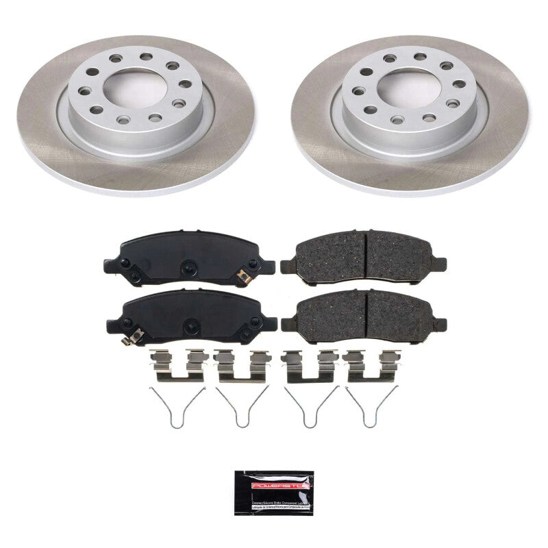PowerStop Power Stop 13-16 Dodge Dart Rear Semi-Coated Rotor Kit SC6371 SC6371 Photo - Primary