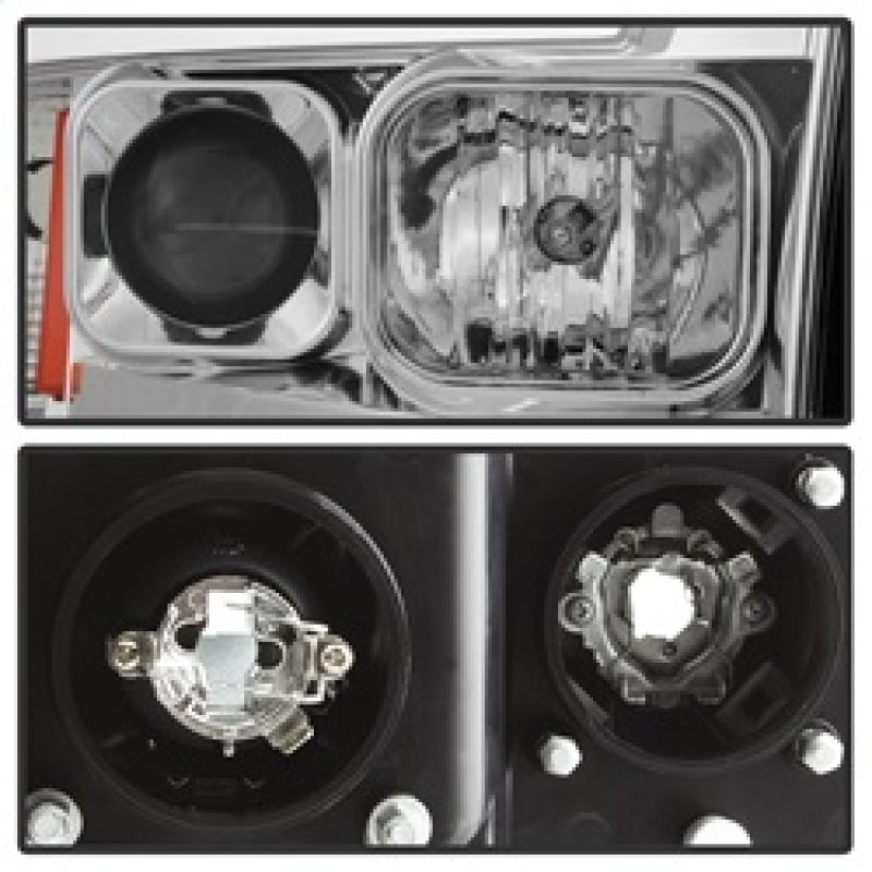 Spyder Dodge Ram 1500 02-05 V2 Projector Headlights - Light Bar DRL - Chrome PRO-YD-DR02V2-LB-C 5084613 5084613 Photo - Unmounted