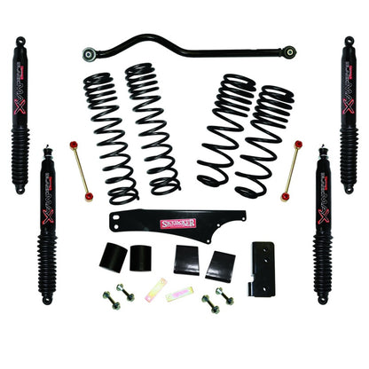 Skyjacker 2007-2018 Jeep Wrangler JK 2 Door 4WD Long Travel 3.5in-4in Lift Kit w/Black Max Shocks JK35BPBLT JK35BPBLT Photo - Primary