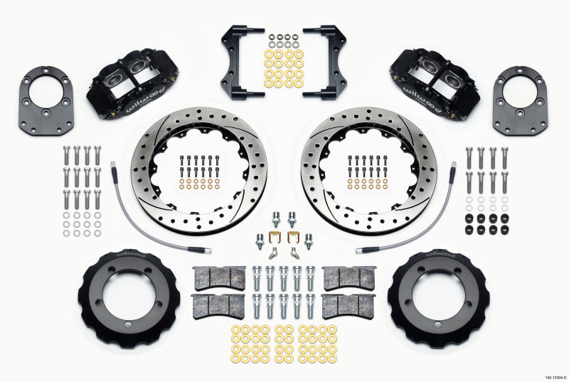 Wilwood Narrow Superlite 4R Front Hat Kit 12.88in Drilled 66-75 Ford Bronco Dana 30/44 w/Lines 140-13304-D 140-13304-D Photo - Primary