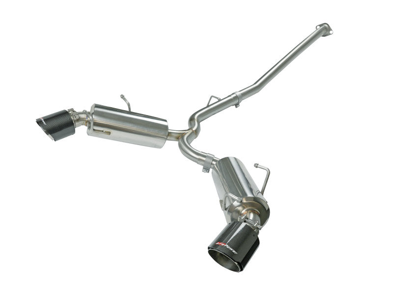 aFe Takeda Exhaust Axle-Back 13-15 Scion FRS / Subaru BRZ 304SS Carbon Fiber Dual Tips Exhaust 49-36023-C 49-36023-C Photo - Primary