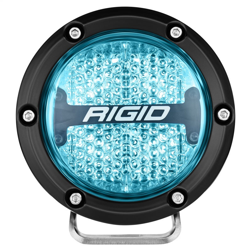 Rigid Industries 360-Series 4in LED Off-Road Diffused Beam - RGBW Backlight (Pair) 36400 36400 Photo - Unmounted