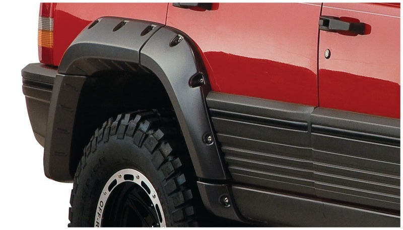 Bushwacker 93-98 Jeep Grand Cherokee Cutout Style Flares 4pc - Black 10916-07 10916-07 Photo - Mounted