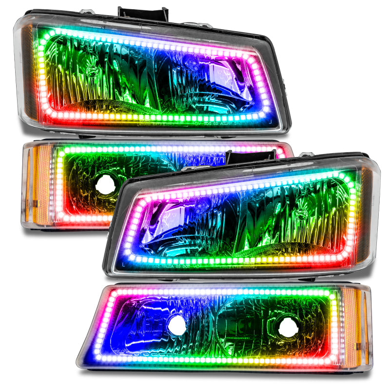 ORACLE Lighting Oracle 03-06 Chevy Silverado Pre-Assembled Headlights w/ Parking Lights - ColorSHIFT w/o Controller 8205-334 8205-334 Photo - Primary