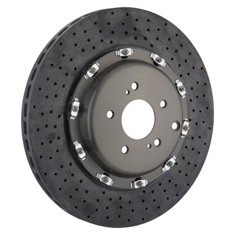 Brembo 09-11 GTR Rear 2-Piece CCM-R Discs 380x29 CCM-R Drilled 209.9004A 209.9004A Photo - Primary
