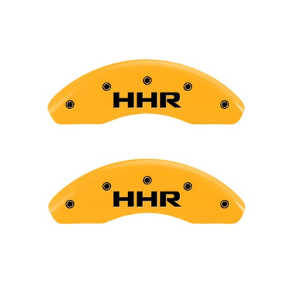 MGP 2 Caliper Covers Engraved Front & Rear HHR Yellow Finish Black Char 2010 Chevy HHR 14230FHHRYL 14230FHHRYL Photo - Primary