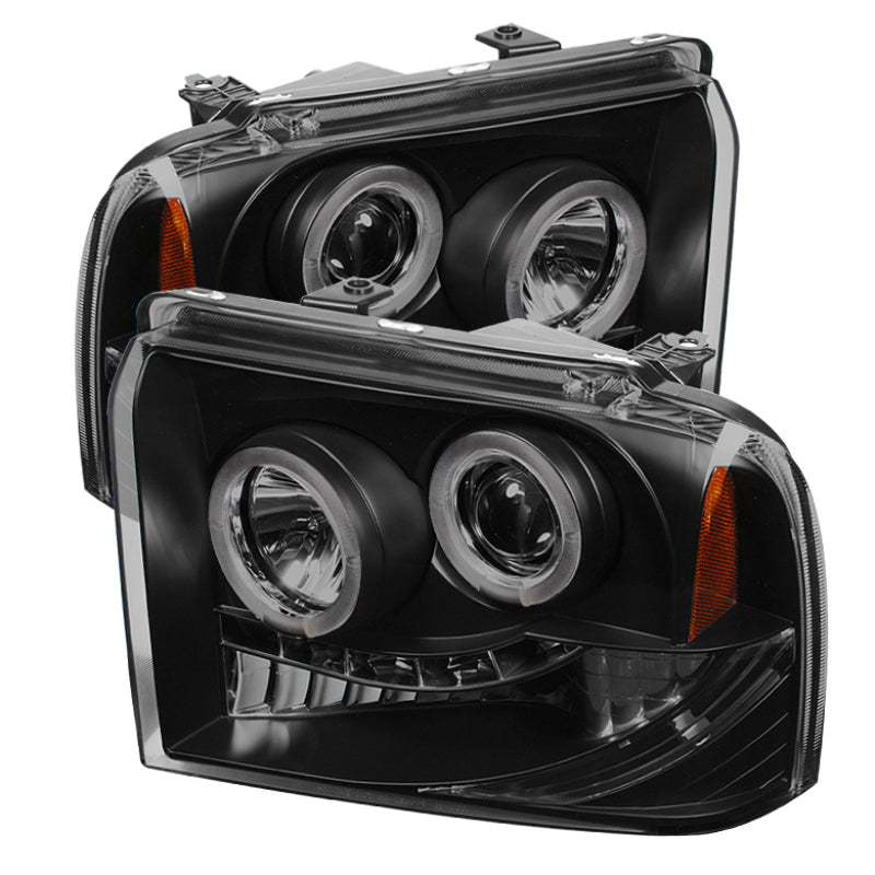 Spyder Ford F250/350 05-07 Projector Headlights LED Halo LED Blk Smke PRO-YD-FS05-HL-BSM 5078483 5078483 Photo - Primary
