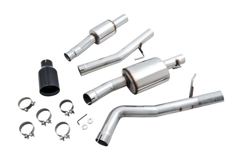 AWE Tuning 20-21 Jeep Gladiator JT 3.6L Tread Edition Cat-Back Single Side Exhaust - Diamond Blk Ti 3015-23103 3015-23103 Photo - out of package