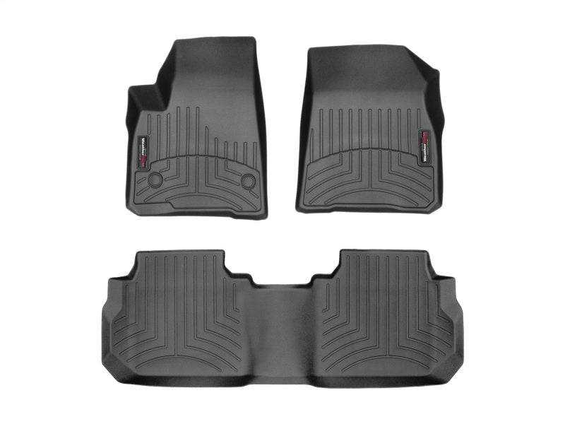 WeatherTech 2018 Cadillac XT5 Front & Rear FloorLiner Black 44955-1-2 Photo - Primary