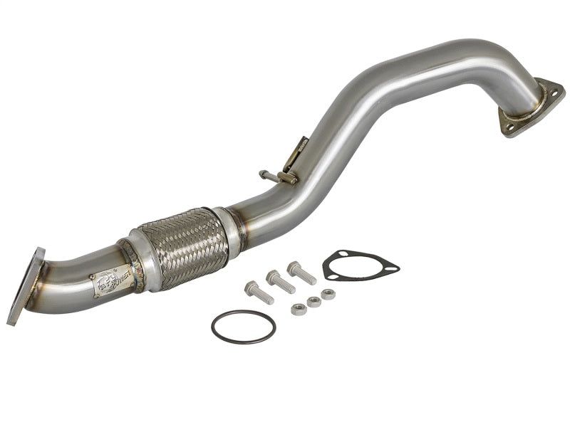 aFe  POWER 48-36605 Twisted Steel 2 ½ in. Rear Down-Pipe/Mid-Pipe 48-36605 Photo - Primary