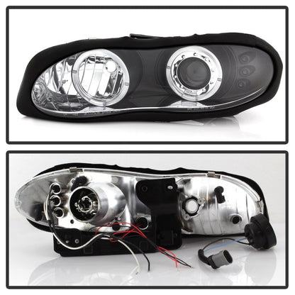 Spyder Chevy Camaro 98-02 Projector Headlights LED Halo LED Blk - Low H1 PRO-YD-CCAM98-HL-BK 5009234 5009234 Photo - Unmounted