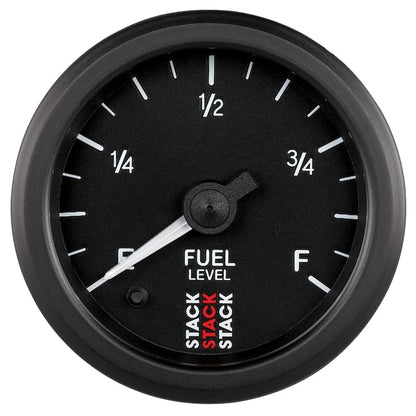 Autometer Stack Instruments 52mm 0-280 Ohm Programmable Pro Stepper Motor Fuel Level Gauge - Black ST3315 ST3315 Photo - Primary
