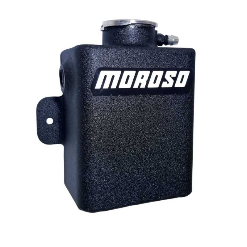 Moroso Universal 1.25qt Coolant Expansion Tank - Black Powder Coat 63952