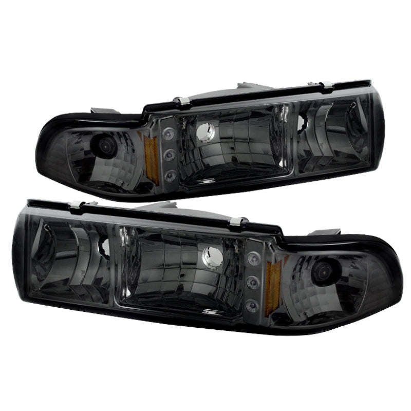 SPYDER Xtune Chevy Caprice 91-96 / Impala 91-96 1Pc LED Crystal Headlights Smoke HD-ON-CCP91-1PC-LED-SM 5031648 5031648 Photo - Primary