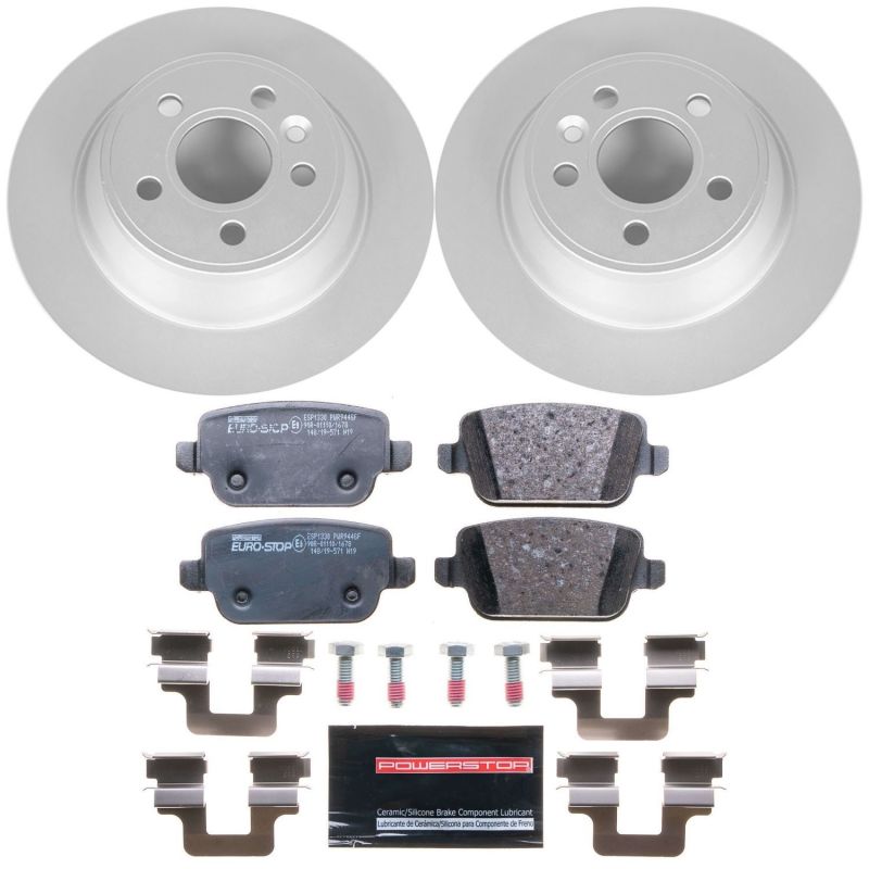 PowerStop Power Stop 07-11 Volvo S80 Rear Euro-Stop Brake Kit ESK5341 ESK5341 Photo - Primary