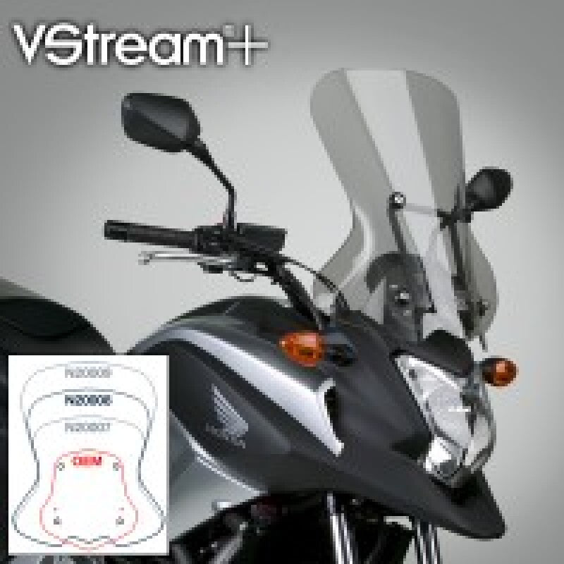National Cycle 12-15 Honda NC1700X/XA/XD V Stream/ Wave Mid/Std. Windshield-Tinted N20008 N20008 User 1