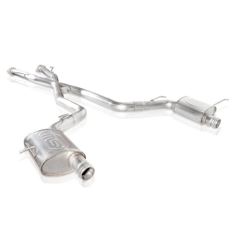 Stainless Works 2018 Jeep TrackHawk 6.2L 3in Catback System X-Pipe Turbo S-Tube Muffler Stock Exit JEEP1862CB-S JEEP1862CB-S Photo - Primary