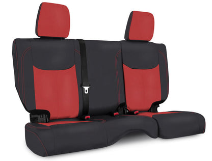 PRP Seats PRP 13-18 Jeep Wrangler JKU Rear Seat Cover/4 door - Black/Red B024-05 B024-05 Photo - Primary